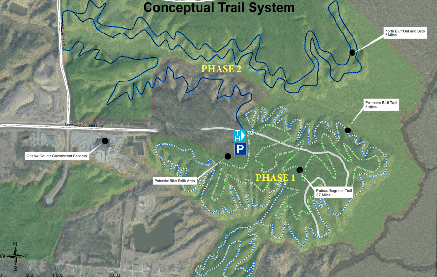 Future Big Branch Bike Park concept map